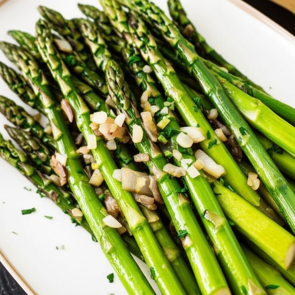 Asparagus With Shallots image