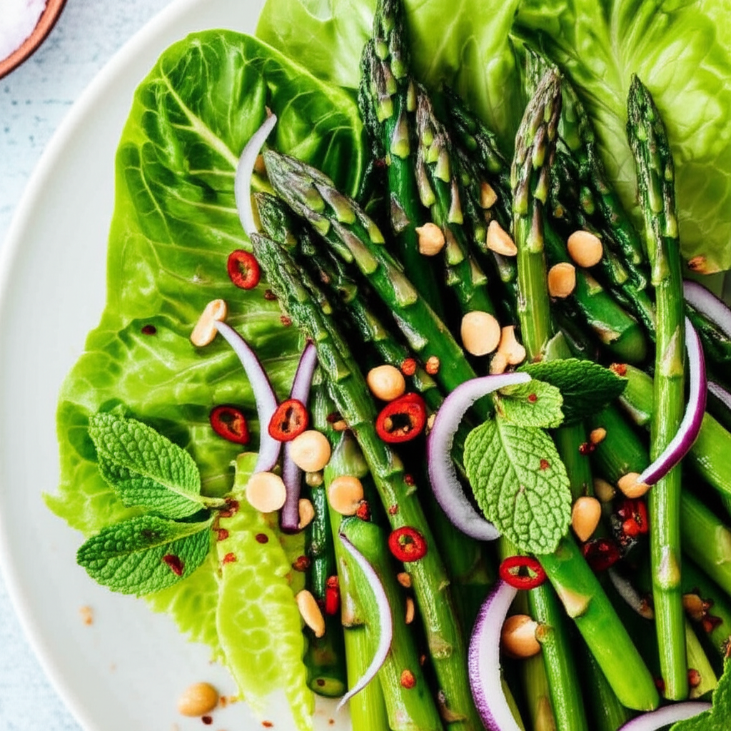 Asparagus With Thai Dressing image