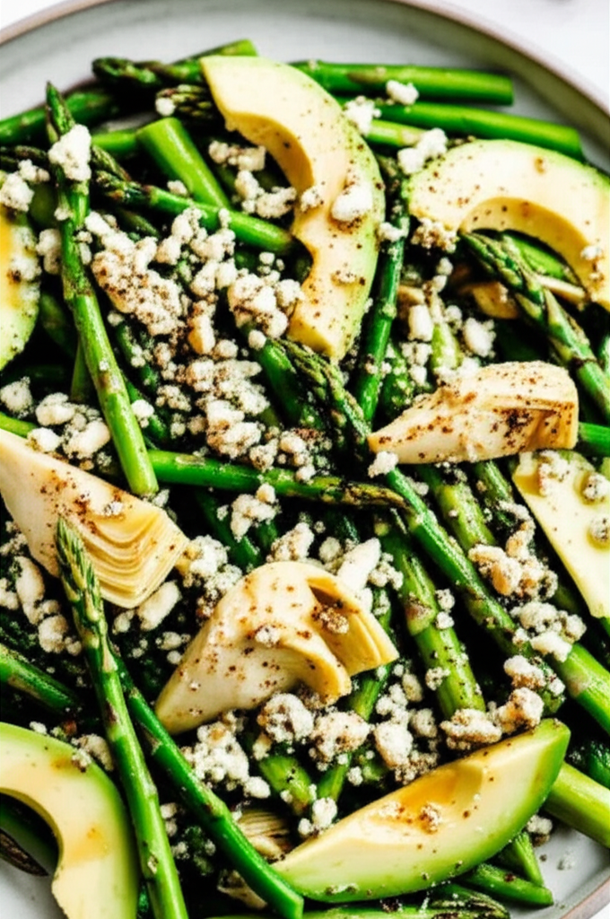 Asparagus Artichoke And Avocado Salad image