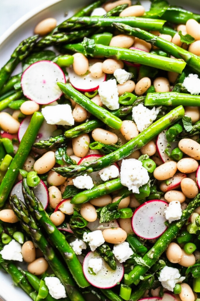 Asparagus Bean And Feta Salad image