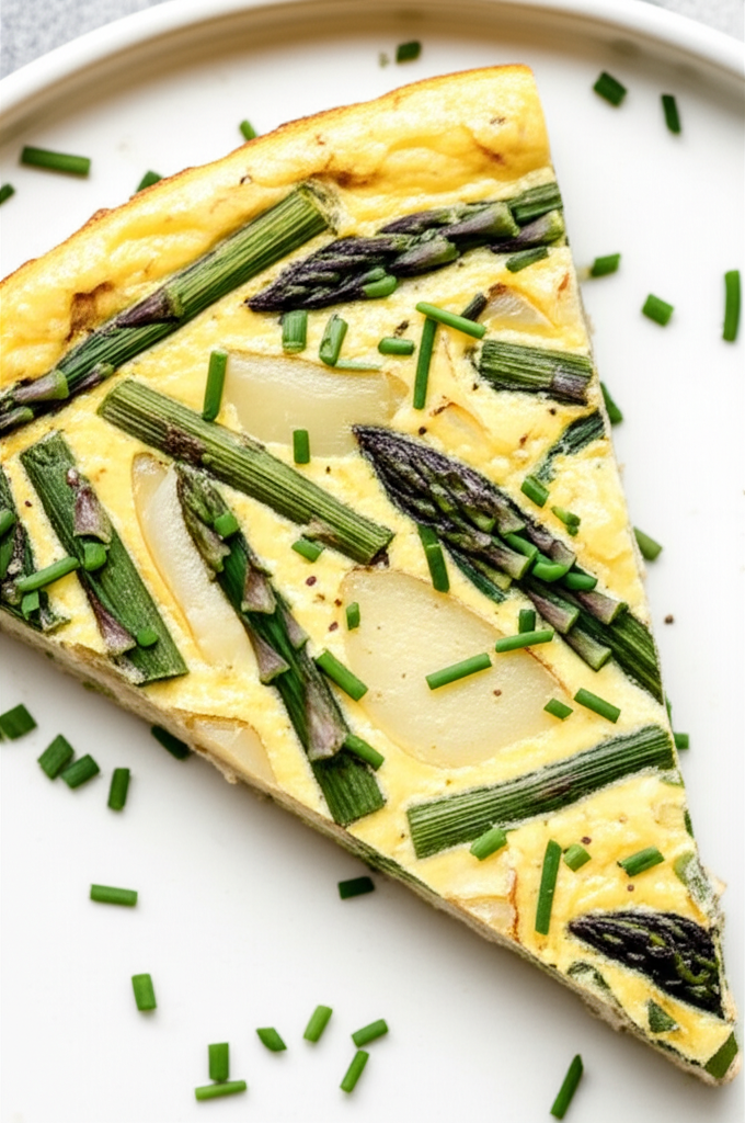 Asparagus New Potato And Chive Frittata image