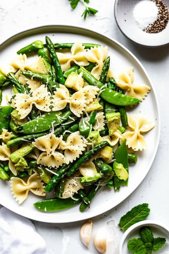 Asparagus Snap Pea And Avocado Salad image