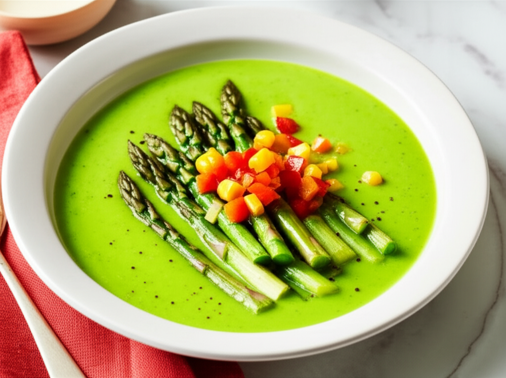 Asparagus Leek Soup image