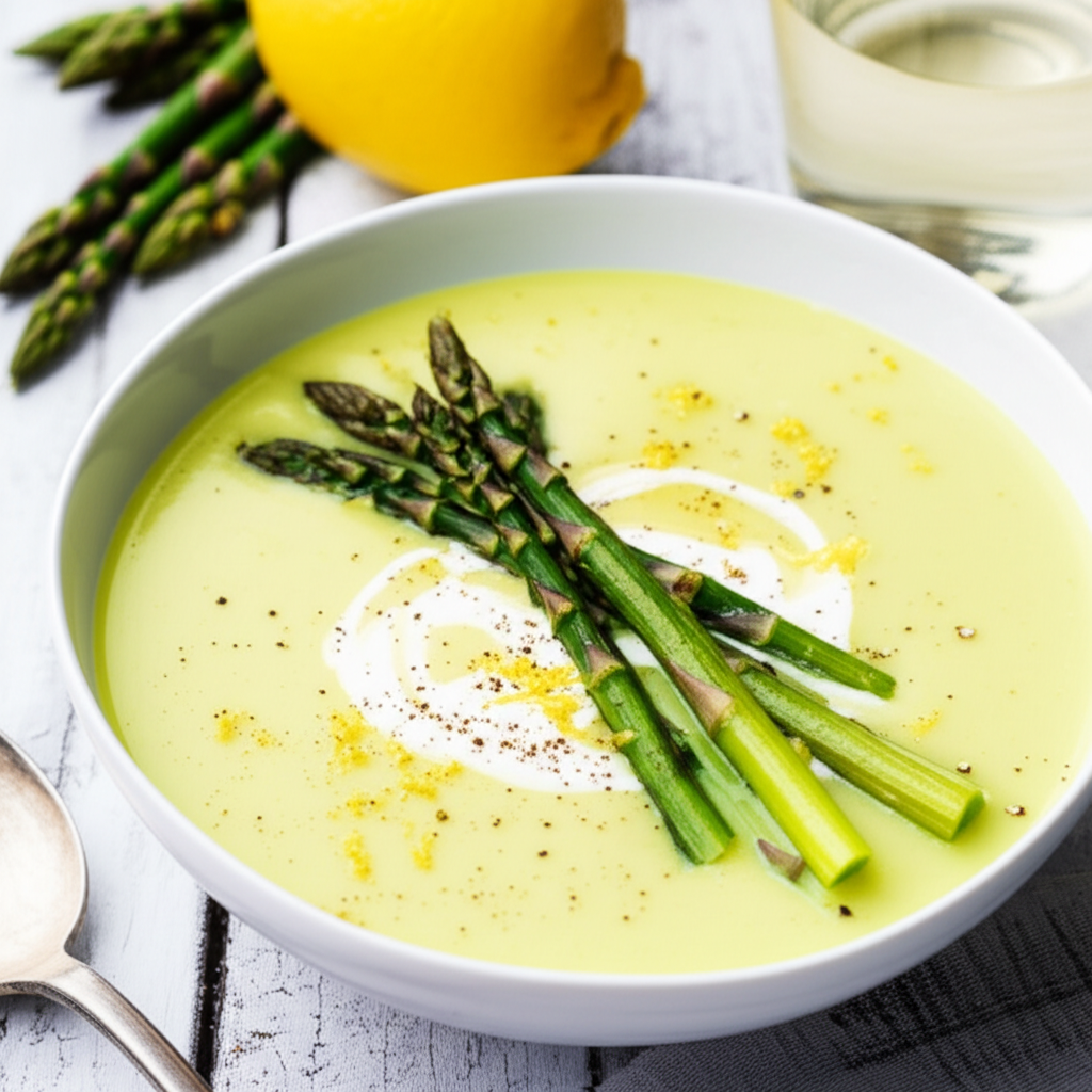 Asparagus Lemon Soup image