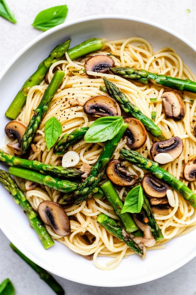 Asparagus Mushroom Primavera image