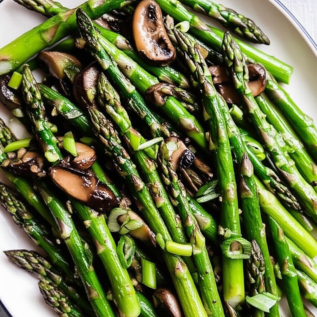 Asparagus Mushroom Saute image