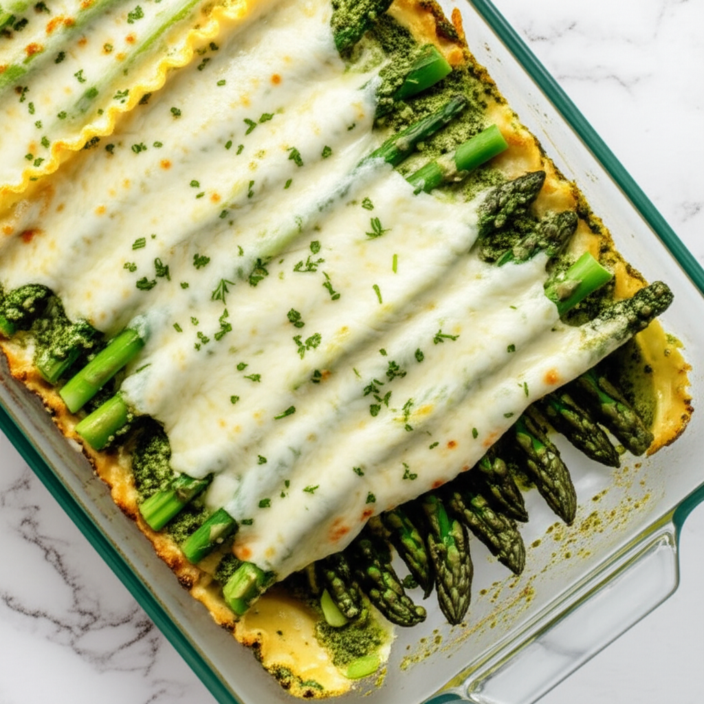 Asparagus Pesto Lasagna image