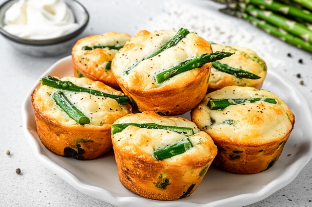 Asparagus Sour Cream Muffins image