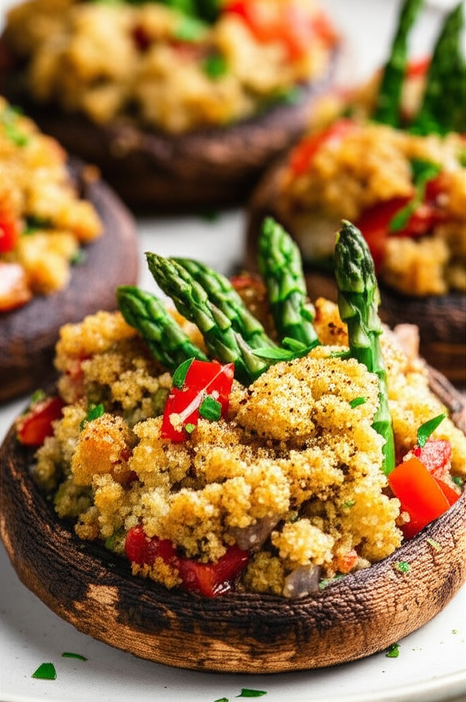 Asparagus Stuffed Portabella Mushrooms image