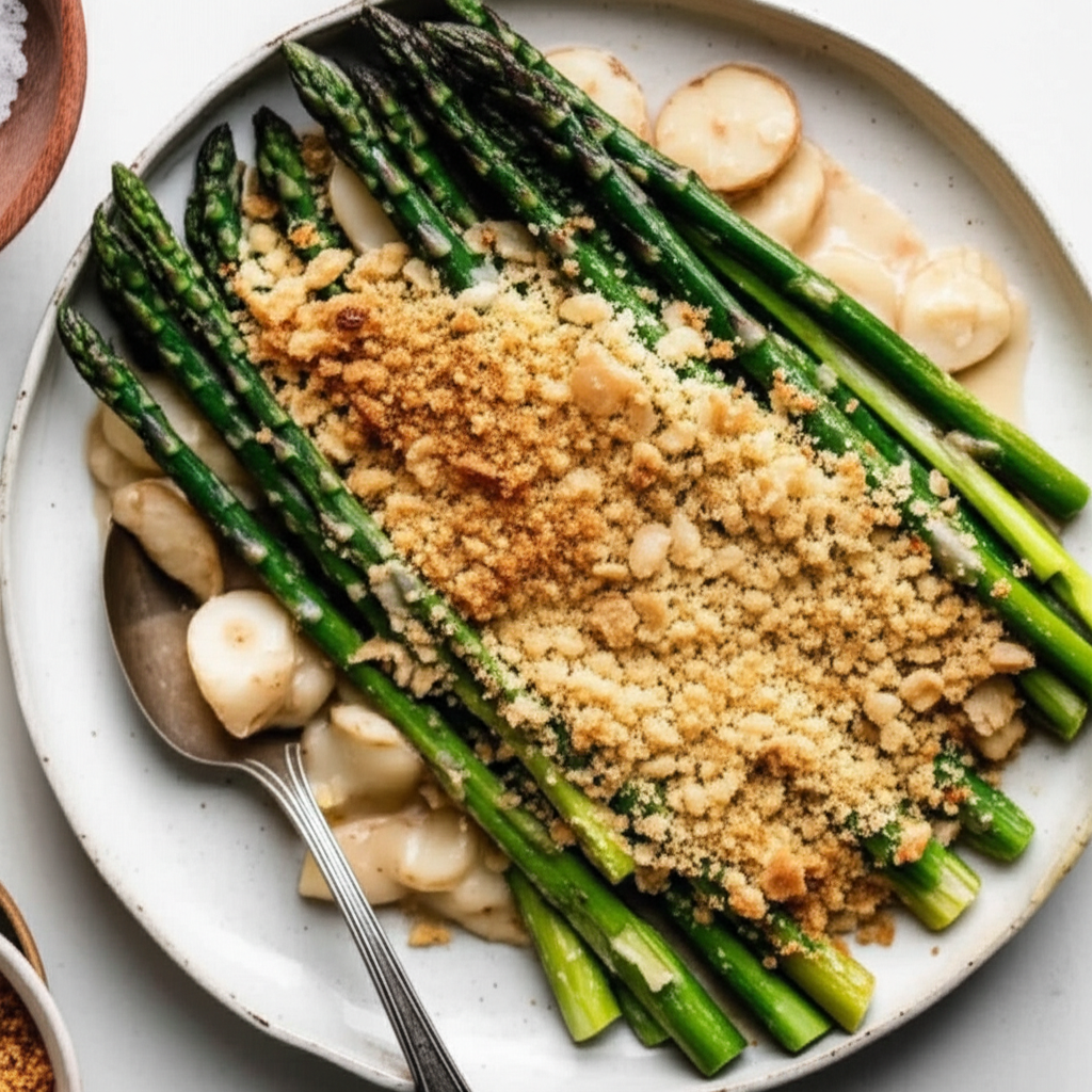 Asparagus Water Chestnut Casserole image