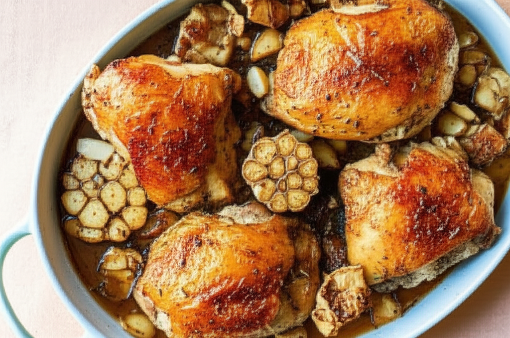 Assault With A Deadly Breath Garlic Chicken image