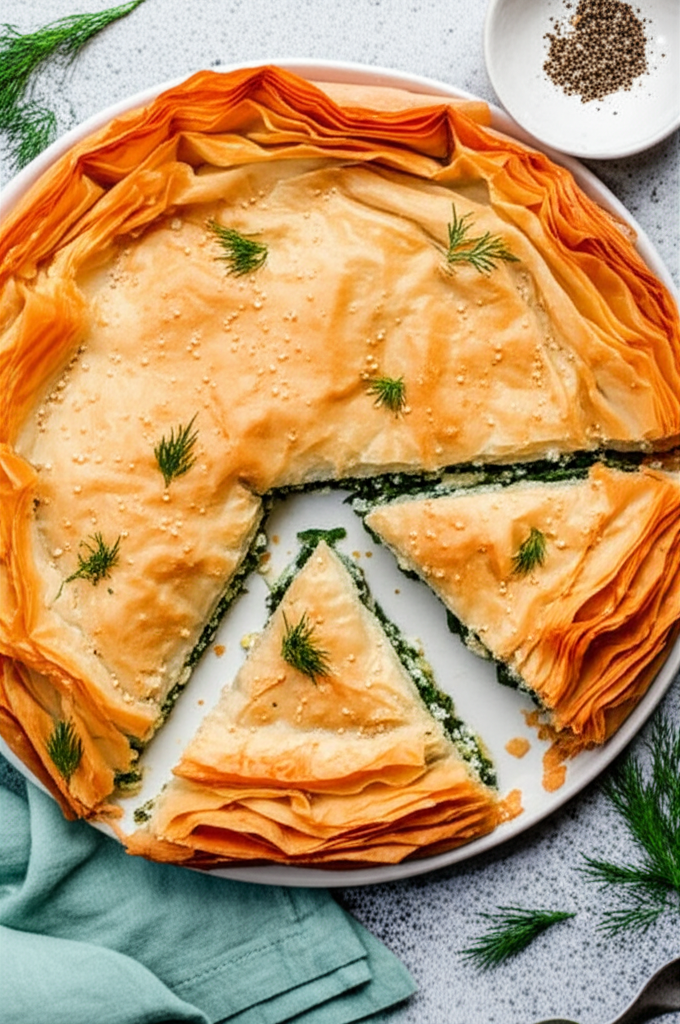 Athena S Spanakopita Spinach And Feta Pie image