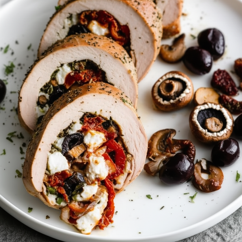 Athens Pork Tenderloin With Goat Cheese image