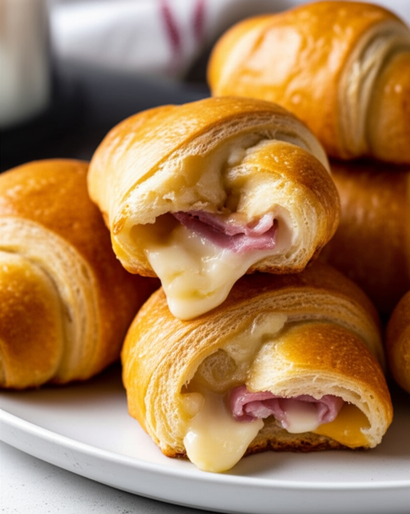 Ham And Cheese Croissants Just Like Sara Lee Copycat image