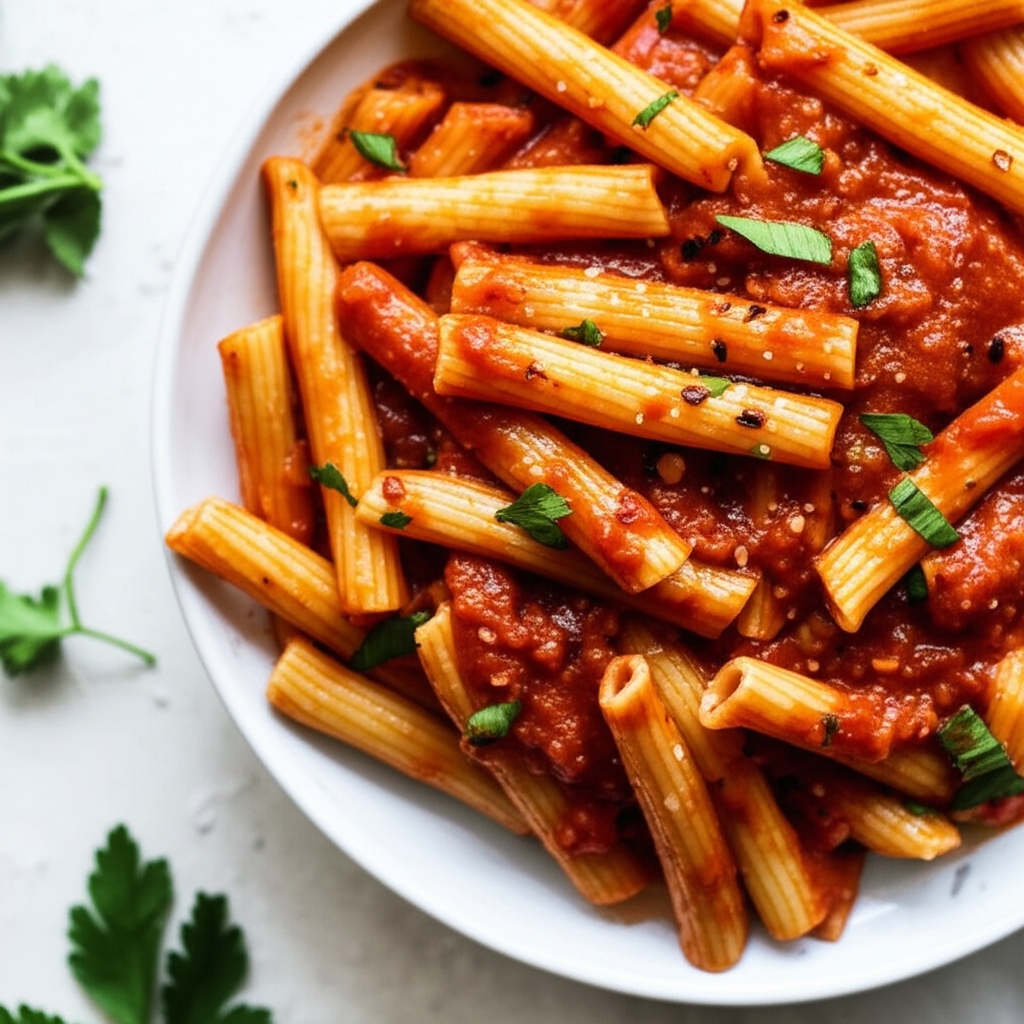 Attack Of The Killer Tomato Sauce With Penne image