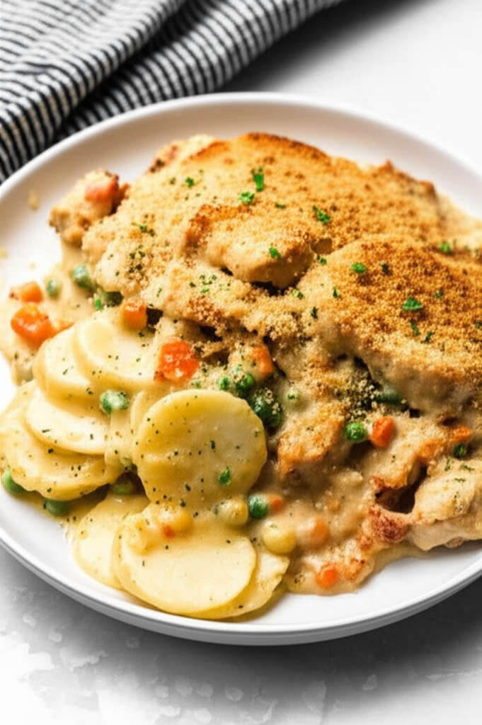 Au Gratin Chicken And Potato Bake image