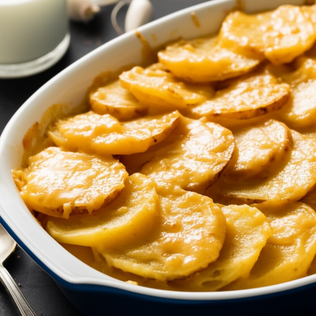 Au Gratin Garlic Potatoes image