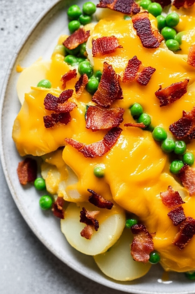 Au Gratin Peas And Potatoes image
