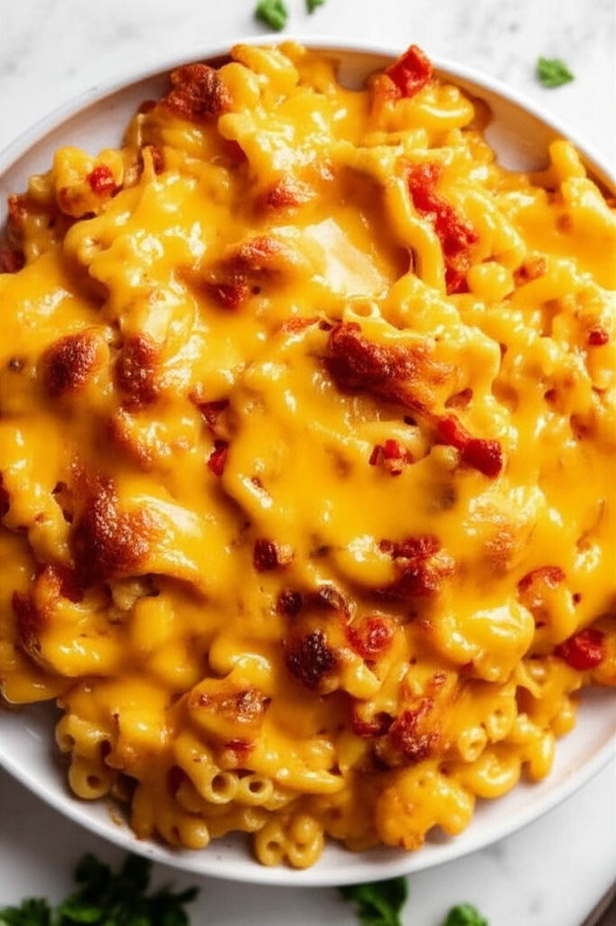 Aunt Donna S Tomato Cheese And Macaroni Casserole image