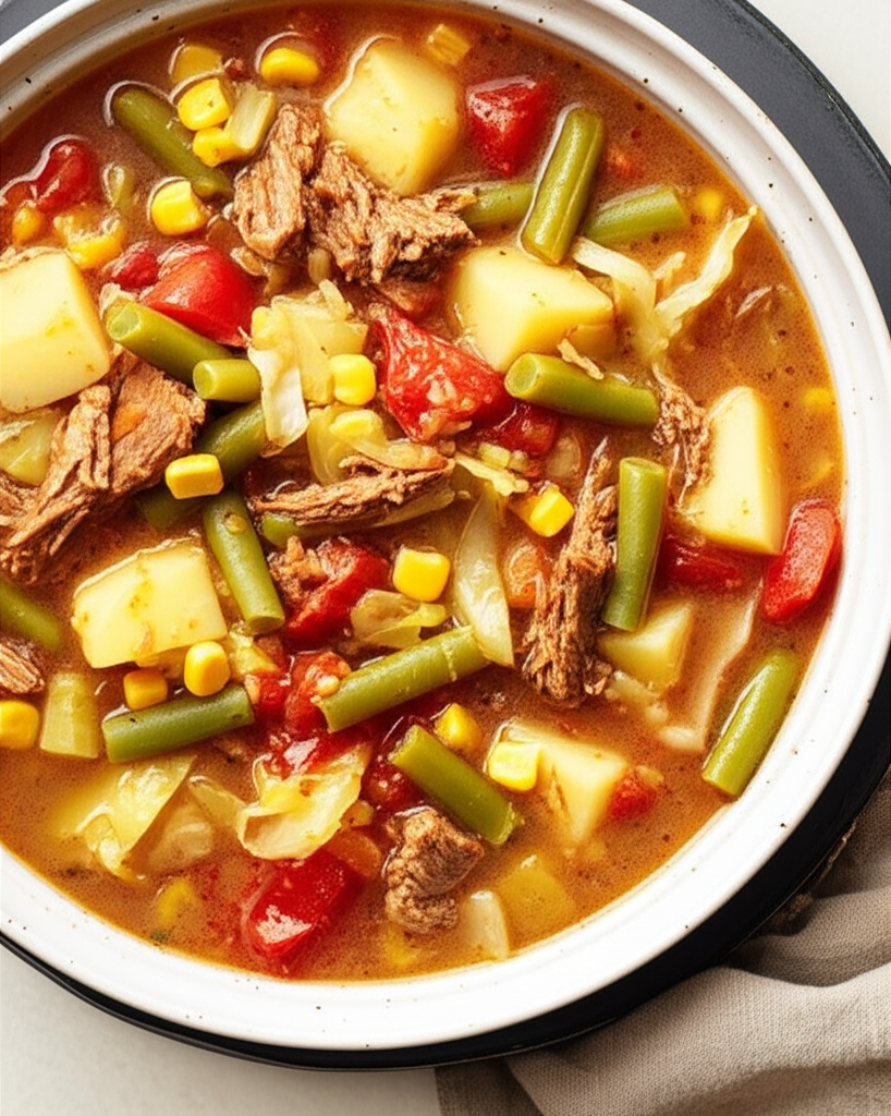 Aunt Gin's Vegetable Soup Crock Pot image