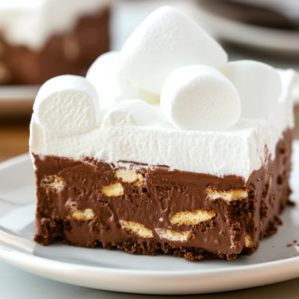 Aunt Hazel's Chocolate Marshmallow Dessert image