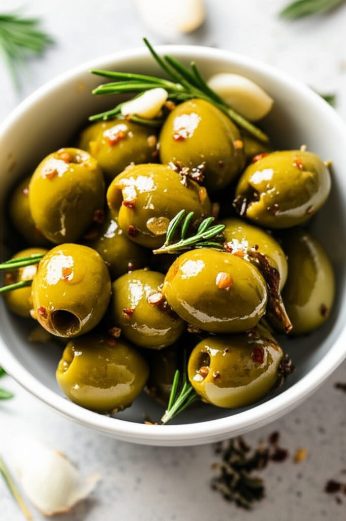 2 Day Herb Marinated Pimiento Stuffed Olives image