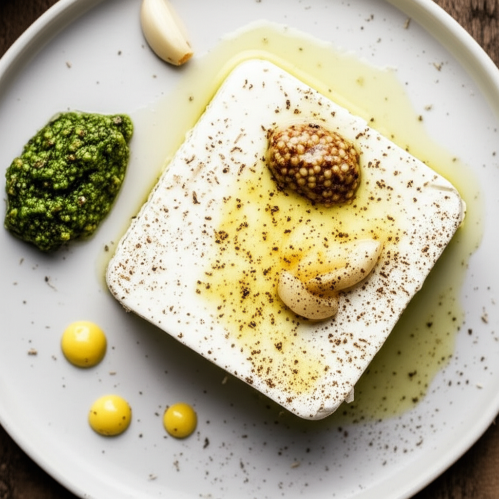 Herb Garlic Marinated Feta image