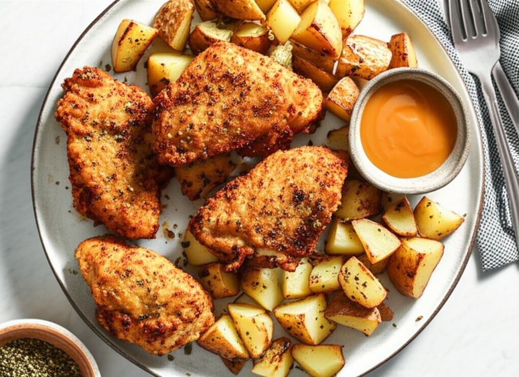 Aunt Tzipporah S Crispy Chicken And Potatoes image