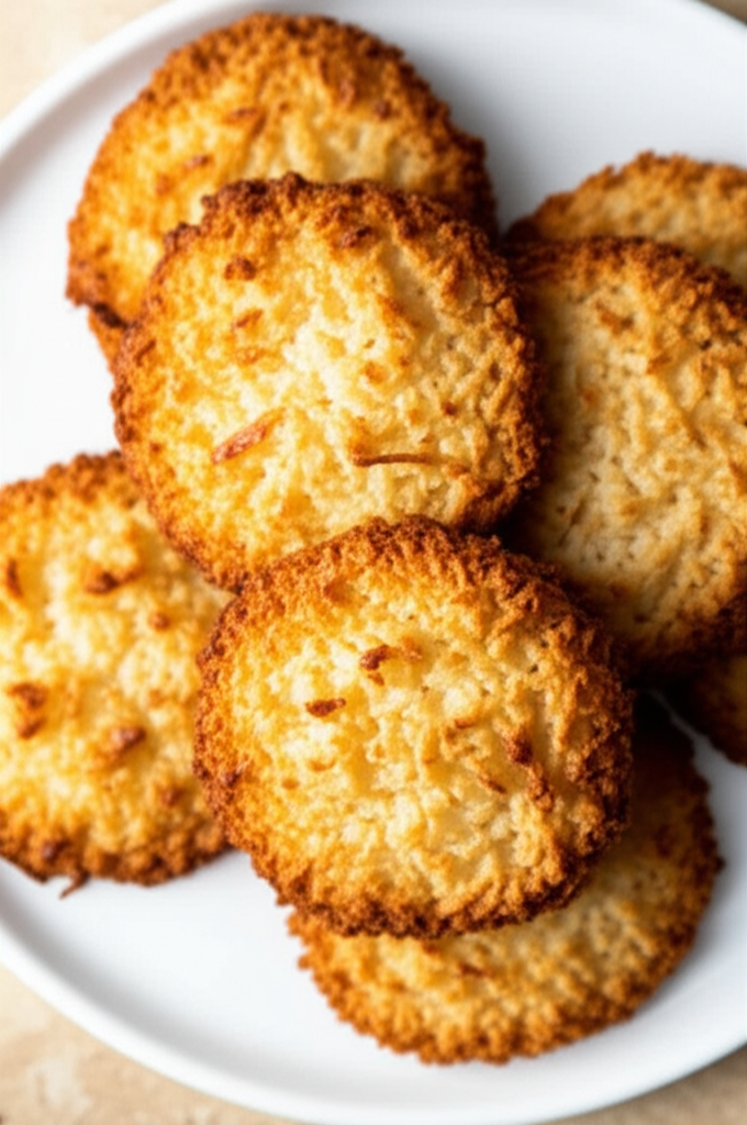 2 Ingredient Toasted Coconut Macaroon Cookie Creations image
