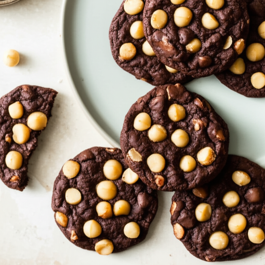 Aussie Fudgy Macadamia Nut Cookies image
