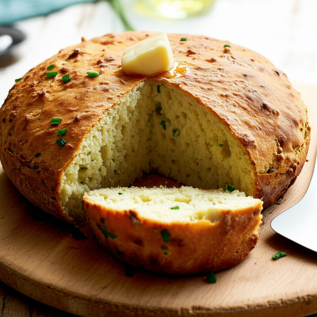Australian Cheese Garlic And Chive Damper image