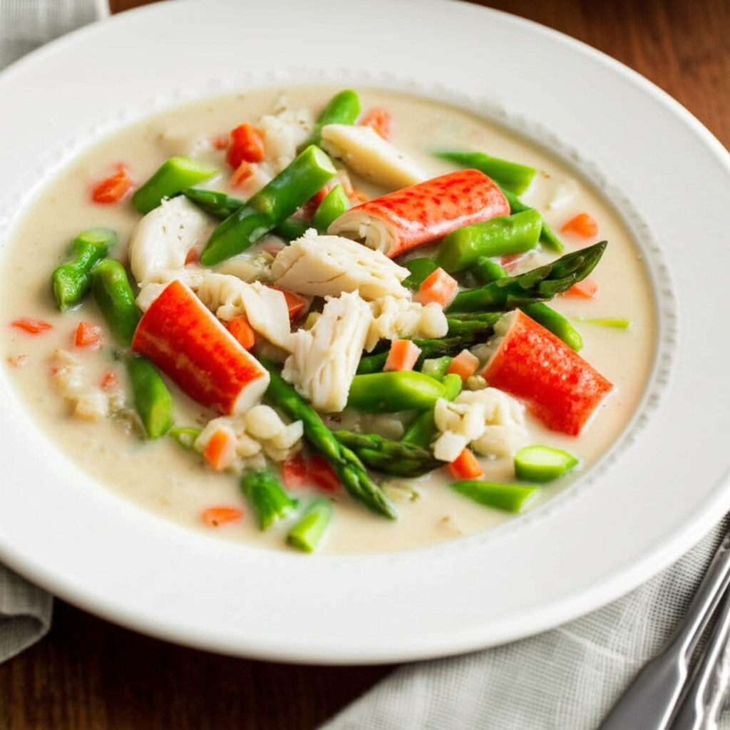 Australian Crab And Asparagus Soup image