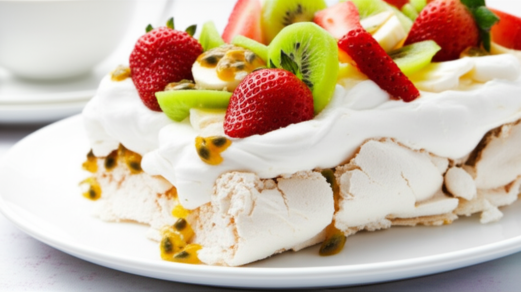 Australian Marshmallow Pavlova Slice image