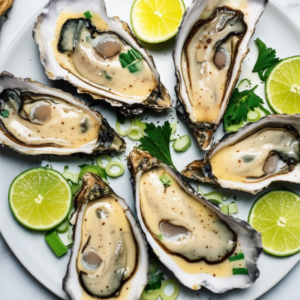 Australian Oysters In Champagne Sauce image