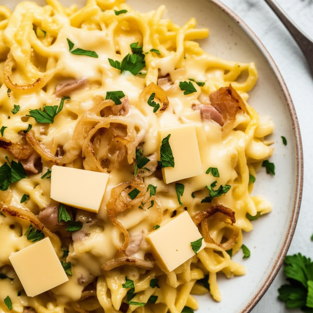 Austrian Kaesespaetzle Cheese Spaetzle image