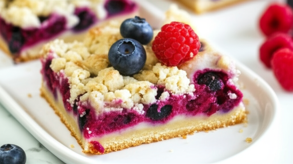 Austrian Raspberry Blueberry Shortbread image
