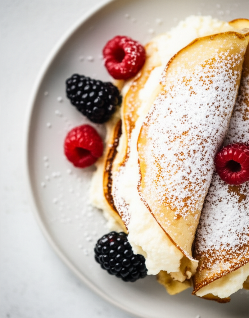 Austrian Topfenpalatschinken Austrian Sweet Crpes image