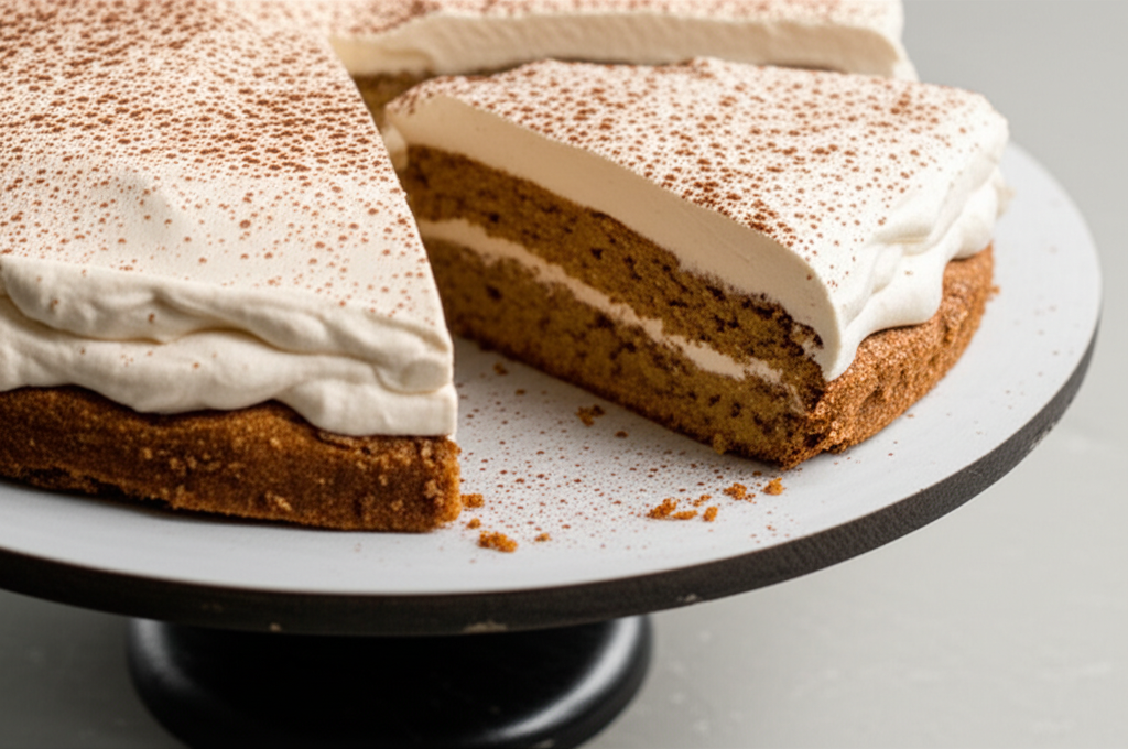 Austrian Walnut Torte With Coffee Whipped Cream image