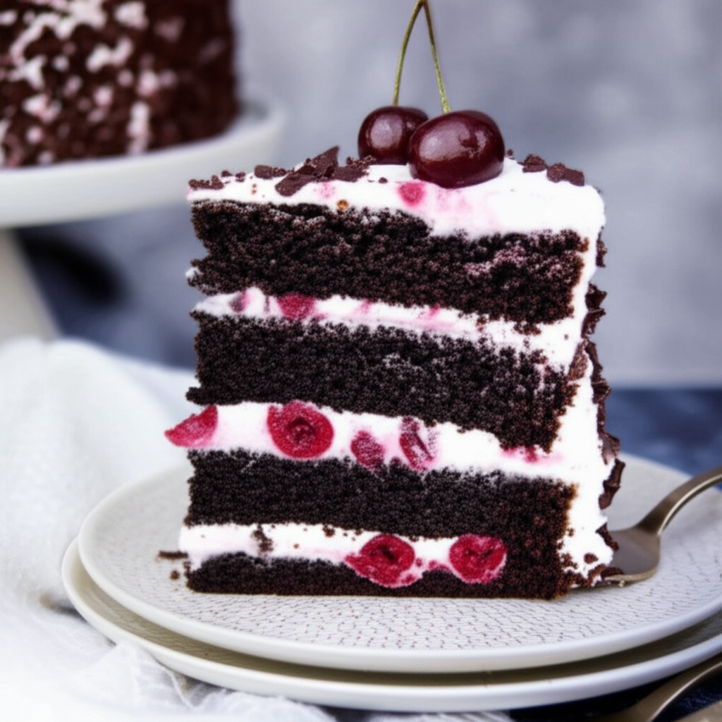 Authentic Black Forest Cake Schwarzwald Kirsch Kuchen image