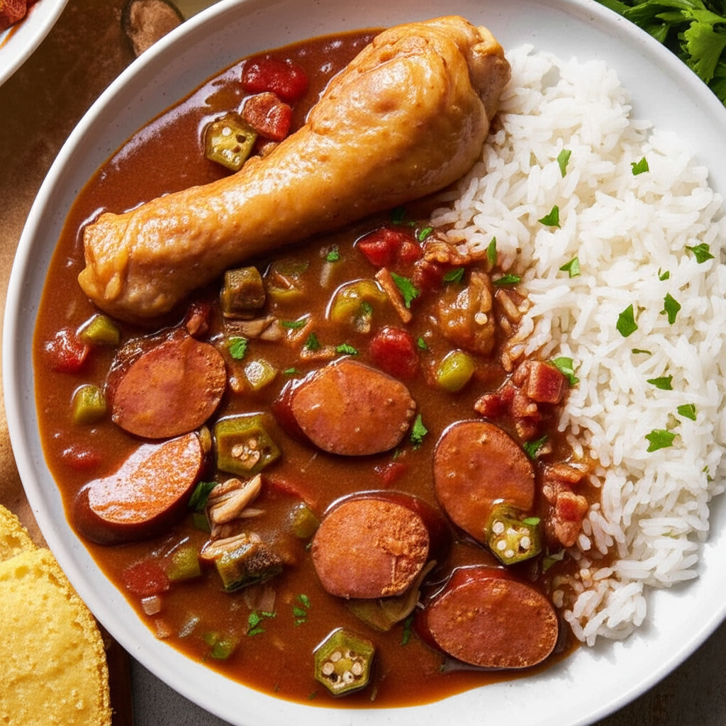 Authentic Cajun Turkey Gumbo image
