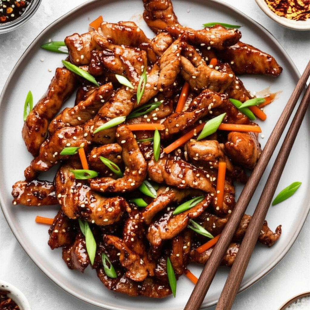 Authentic Chinese Garlic Pork image