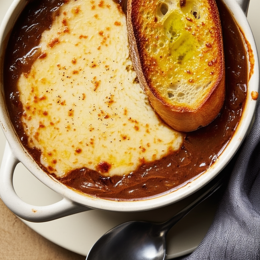 Authentic French Onion Soup Courtesy Of Julia Child image