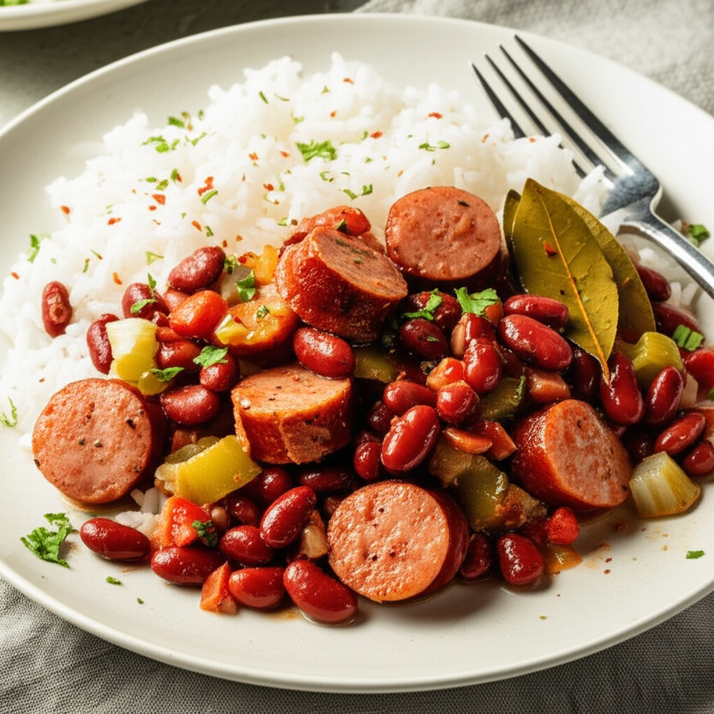 Authentic Louisiana Red Beans And Rice image