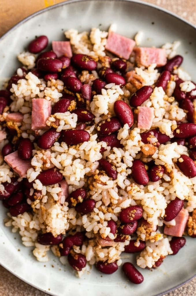 Authentic Puerto Rican Rice And Beans image