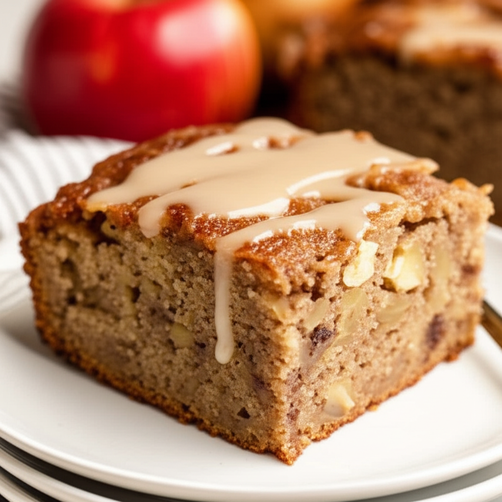 Autumn Apple Cake With Butter Sauce image
