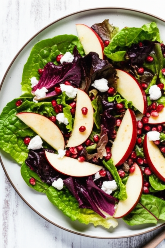 Autumn Apple Salad With Pomegranate image