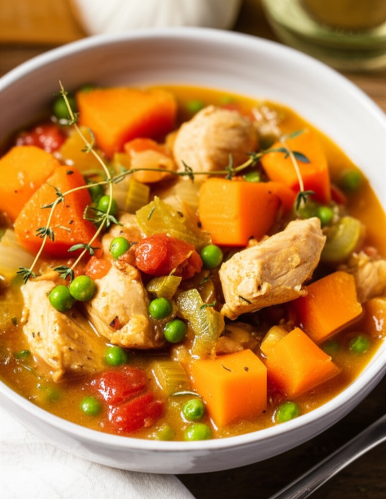 Autumn Chicken And Butternut Squash Stew image