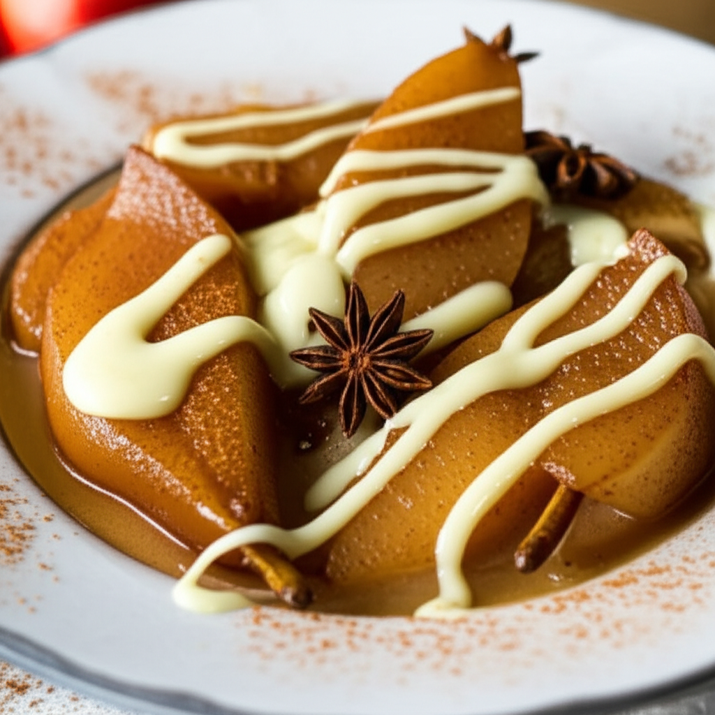 Autumn Fruits With Cinnamon Custard image
