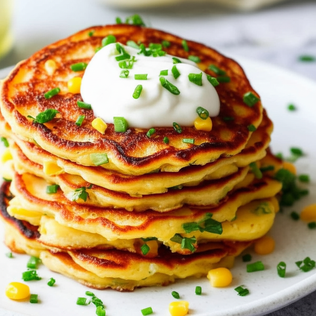 2 Minute Noodle Corn Pancakes image
