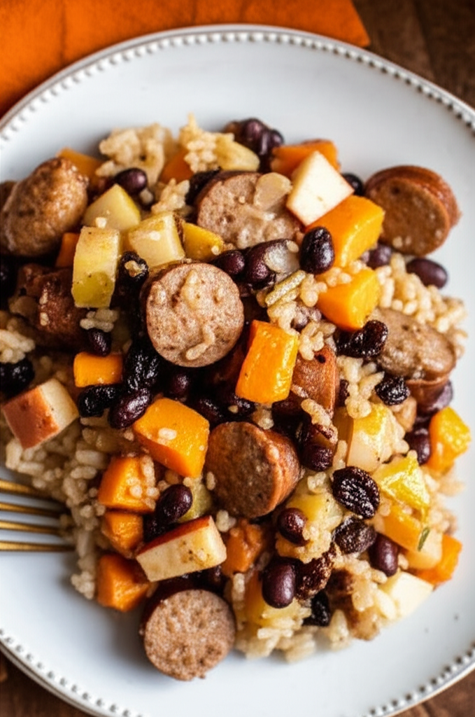 Autumn Sausage Casserole In The Crock Pot image